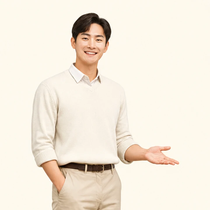 카니발 중고차 장기렌트카 상담 신청을 안내하는 담당자